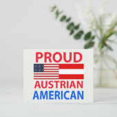 Proud Austrian American Briefkaart (Staand voorkant)