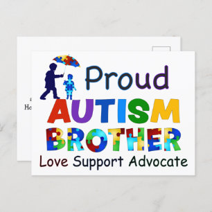 Proud Autism Brother Briefkaart