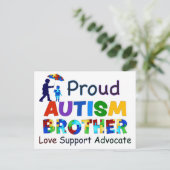 Proud Autism Brother Briefkaart (Staand voorkant)