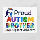 Proud Autism Brother Briefkaart (Voorkant)
