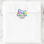 Proud Autism Brother Ronde Sticker (Tas)
