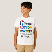 Proud Autism Brother T-shirt (Voorkant volledig)
