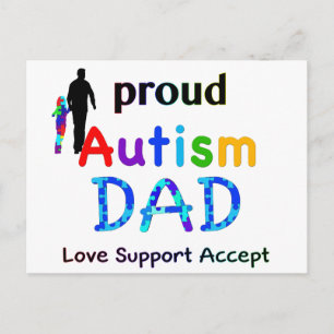 Proud Autism Dad Briefkaart