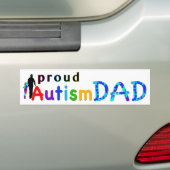 Proud Autism Dad Bumpersticker (Op auto)