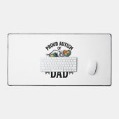 Proud Autism Dad Vintage Engraving Awareness Shirt (Clavier et souris)