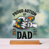 Proud Autism Dad Vintage Engraving Awareness Shirt (Neutre)