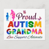 Proud Autism Grandma Briefkaart (Voorkant)