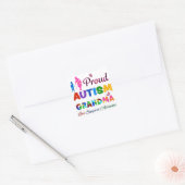 Proud Autism Grandma Vierkante Sticker (Envelop)