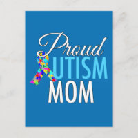Proud Autism Mam Beauful Moederdag Card