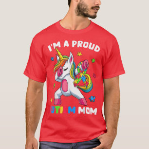 Proud Autism mam Dab Dance s, Women's Dabbing Unic T-shirt
