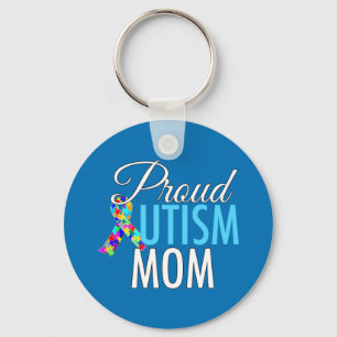 Proud Autism mama Beauful Blue Sleutelhanger