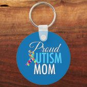 Proud Autism mama Beauful Blue Sleutelhanger (Voorkant)