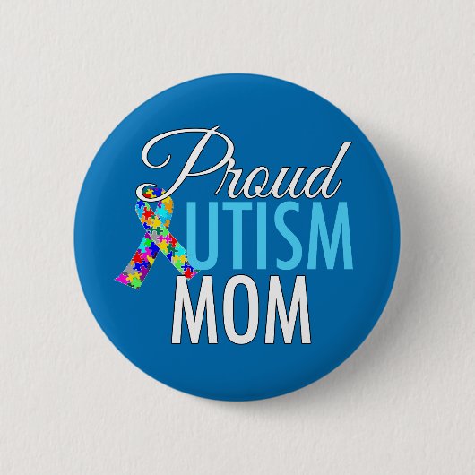 Proud Autism mama Ronde Button 5,7 Cm (Voorkant)