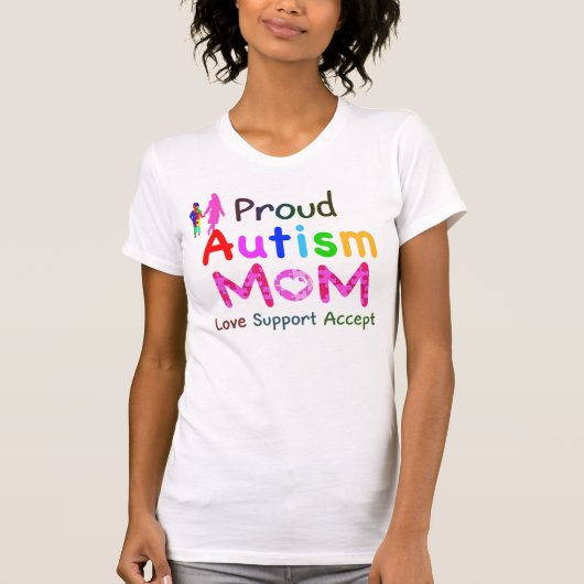Proud Autism mama T-shirt (Voorkant)