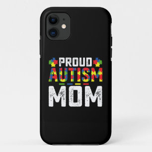 Proud Autism Mom Awareness Autistic Family iPhone 11 Hoesje
