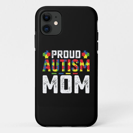 Proud Autism Mom Awareness Autistic Family Case-Mate iPhone Case (Achterkant)
