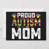 Proud Autism Mom Awareness Autistic Family Kaart (Voorkant)