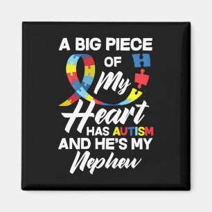 Proud Autism tante oom Autistic Nephew Autism Awa Magneet