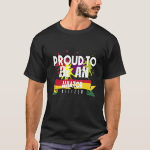 Proud aviator civil Professioneel werk T-shirt