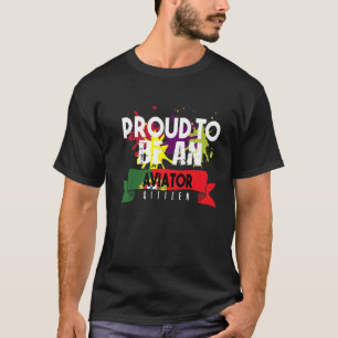 Proud aviator civil Professioneel werk T-shirt
