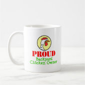 Proud Backyard Chicken Owner Funny Mug Koffiemok (Links)