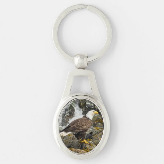 Proud Bald Eagle Sleutelhanger (Voorkant)