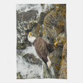 Proud Bald Eagle Theedoek (Verticaal)