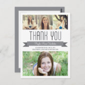 Proud Banner Afstuderen bedankkaart Briefkaart (Voorkant / Achterkant)