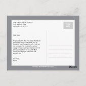 Proud Banner Afstuderen bedankkaart Briefkaart (Achterkant)