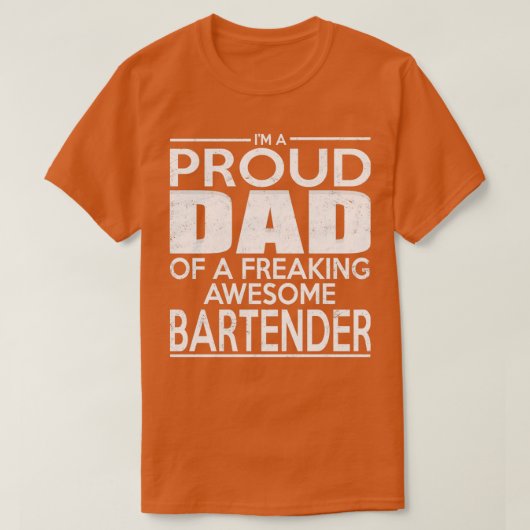 Proud Bartender T-shirt (Design voorkant)