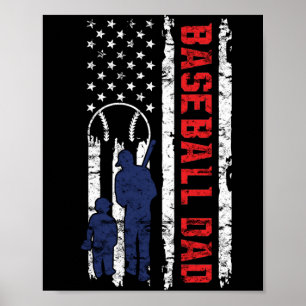 Proud Baseball Vader American Flag Sports Vader's Poster