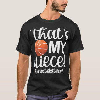 Proud Basketball Tunt geeft honkbalspeler Tante T-shirt