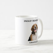 Proud Beagle mam Persoonlijke foto van Pet Dog Koffiemok (Voorkant rechts)