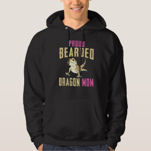 Proud Bearded Dragon Mam Reptile Lizard Gecko Wom Hoodie