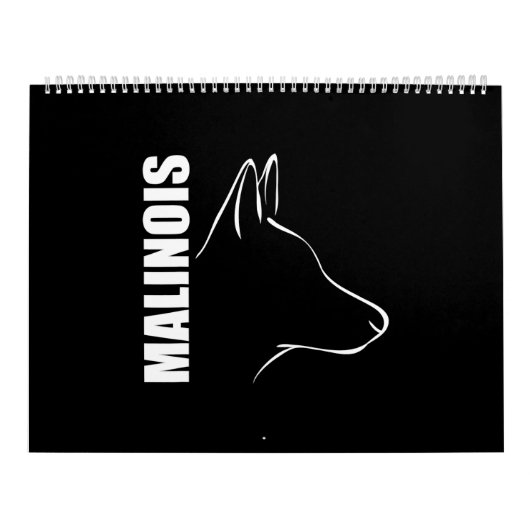 Proud Belgian Malinois profile dog TEE Shirt Kalender (Hoes)