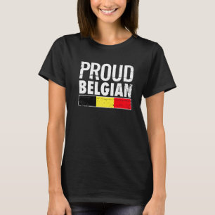 Proud Belgische vlag T-shirt