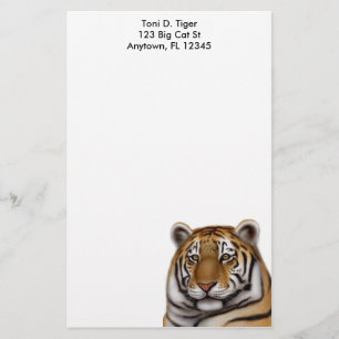 Proud Bengal Tiger Stationery Briefpapier
