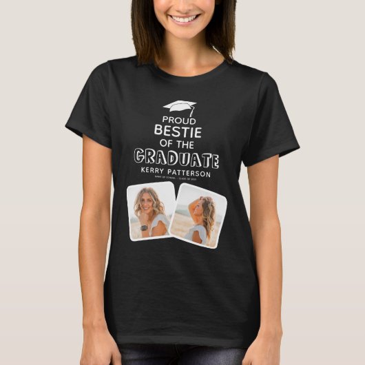 Proud Bestie van het Afstuderen Afstuderen T-shirt (Voorkant)