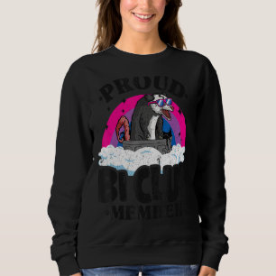 Proud Bi Club Member Opossum Bisexual Flag Rainbow Trui
