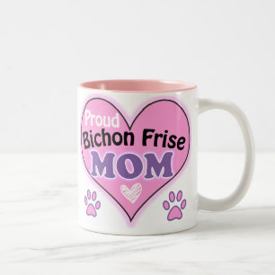 Proud Bichon Frise Mom Tweekleurige Koffiemok