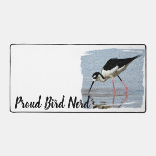 Proud Bird Nerd Black White Coast Beach Birder Bureaumat