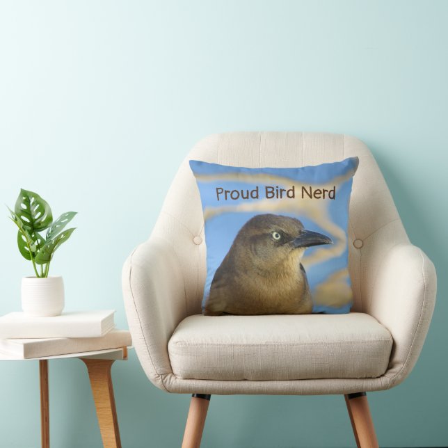 Proud Bird Nerd Blackbird Hobby Birdwatcher Kussen (Stoel)