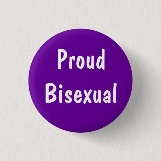 Proud Bisexual badge Ronde Button 3,2 Cm (Voorkant)