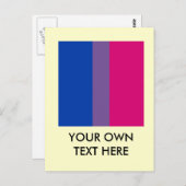 Proud Bisexual Briefkaart (Voorkant / Achterkant)