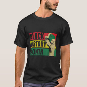 Proud Black African American Melanin Pride Black H T-shirt