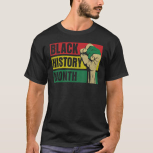 Proud Black African American Melanin Pride Black T-shirt