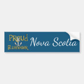 Proud Bluenoser Nova Scotia anchor bumper sticker (Voorkant)