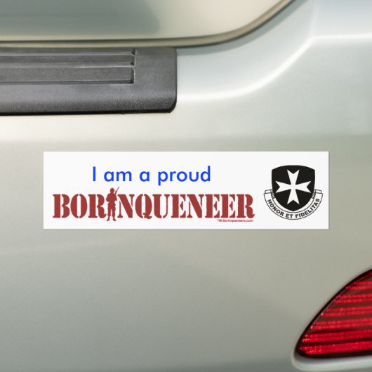 Proud Borinqueneer - Bumpersticker (Op auto)