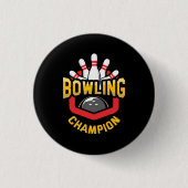 Proud Bowling Champion Ronde Button 3,2 Cm (Voorkant)