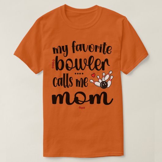 Proud Bowling mama Bowler mama van een Bowling spe T-shirt (Design voorkant)